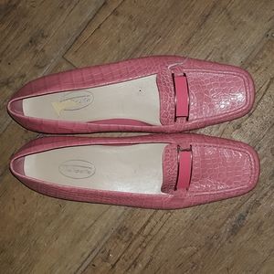 Pink Snakeskin Talbots flat shoes